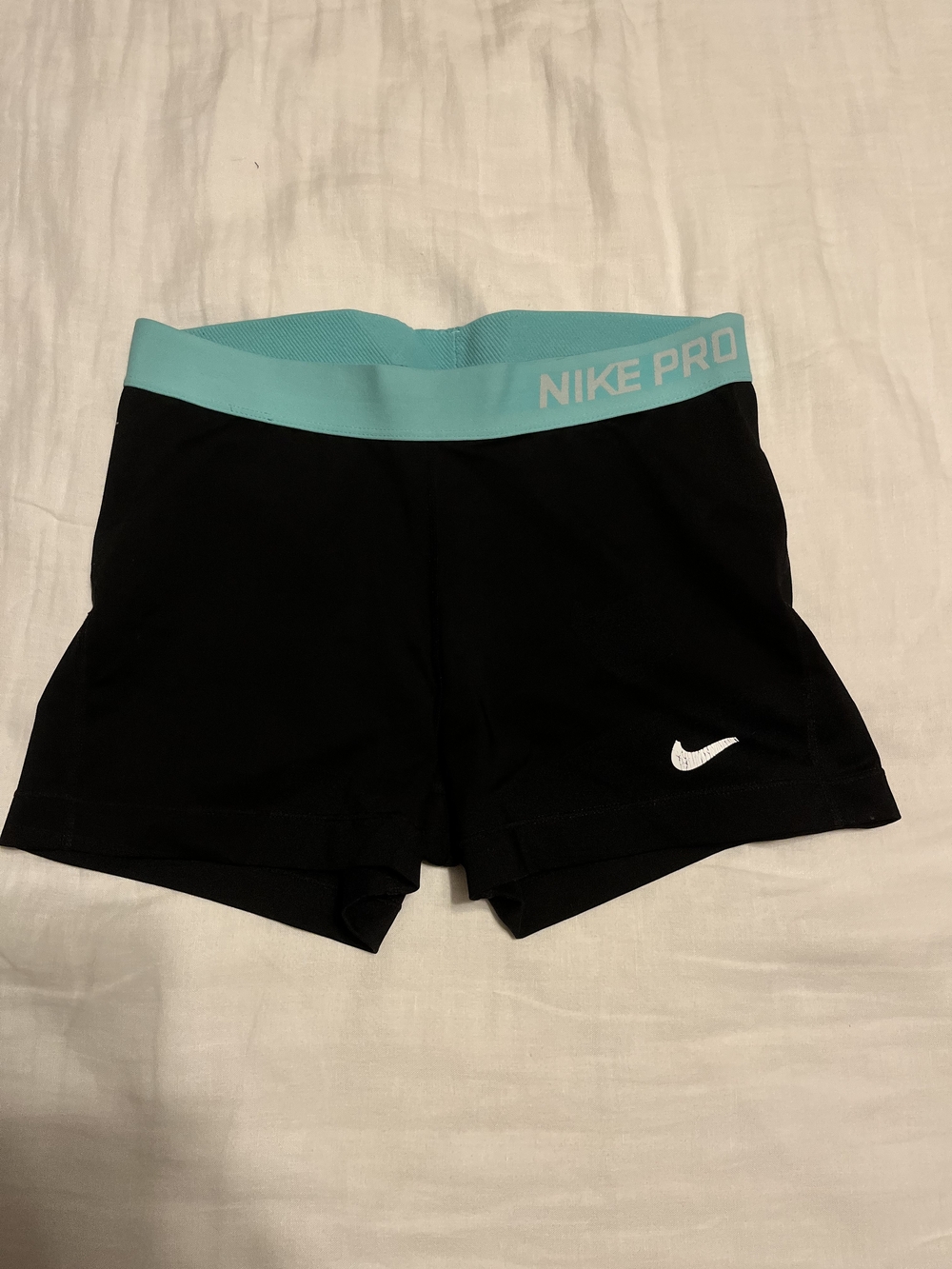 Nike Pro Athletic Shorts in Black & Green Like New